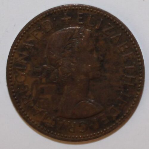 1959 halfpenny coin