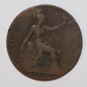 1905 british one penny