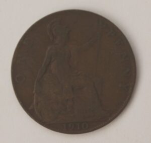 1910 british one penny