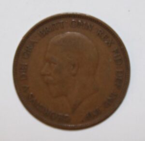 1935 one penny coin