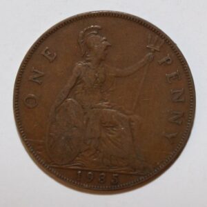 1935 one penny coin