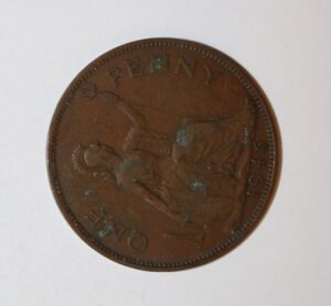 1946 one penny british coin