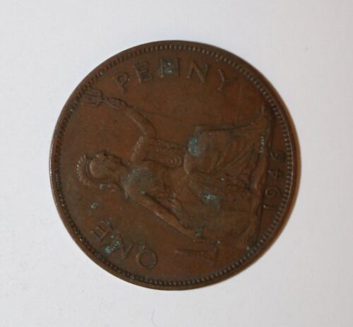 1946 one penny british coin