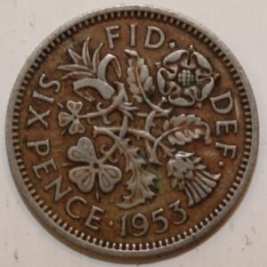 1953 sixpence