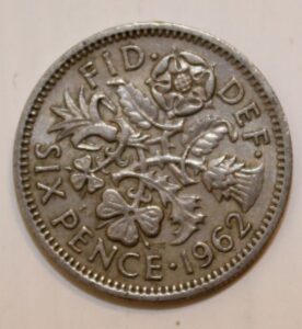 1962 sixpence