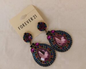 forever 21 earrings multi coloured