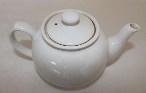 tea pot white china