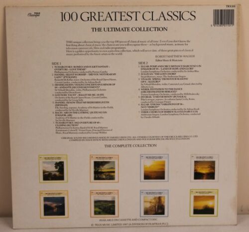 100 greatest classics 33" vinyl album