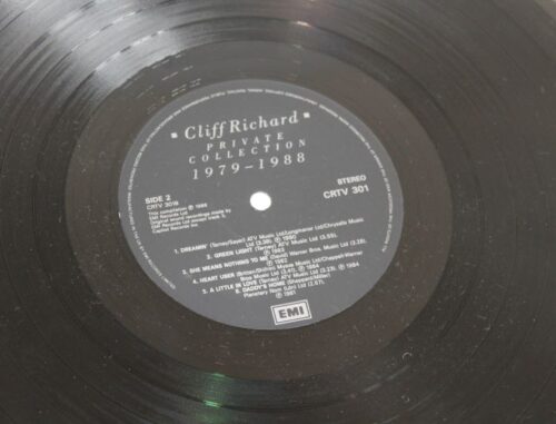 Cliff richard private collection 33" album vinyl