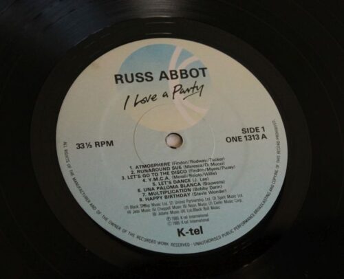 Russ abbot i love a party vinyl disk