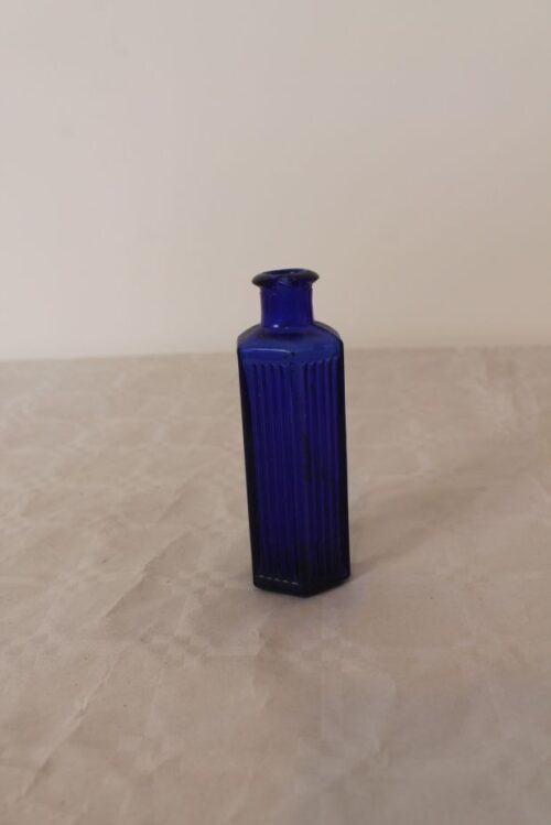 vintage cobalt blue carafe