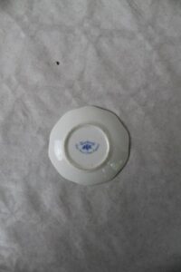 bottom of Birchcroft China miniature plate with two pheasants fine bone china