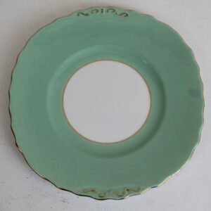 china plate green harlequin