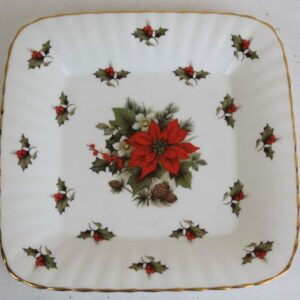 christmas patterned plate