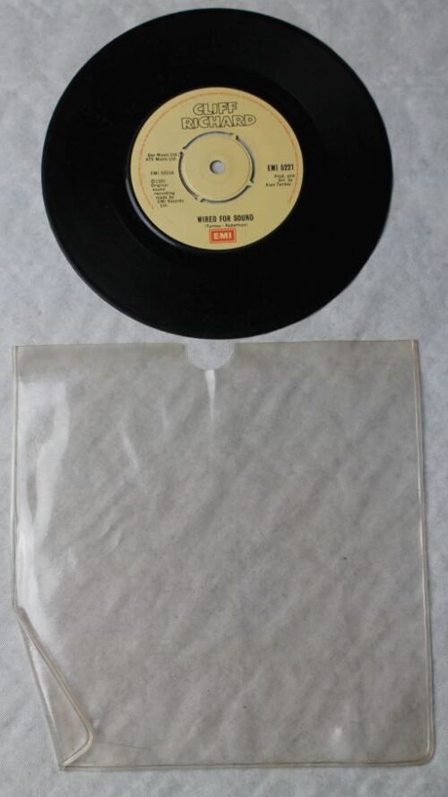 cliff richard wired for sound vinyl 45"