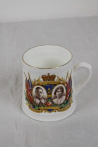 mug commemorating the coronation of King George VI in 1937. 