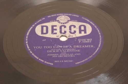 dickie valentine you too can be a dreamer vinyl disc