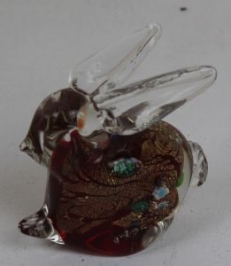 glass rabbit figurine