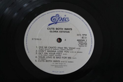 Gloria Estefan cuts both ways 33" vinyl