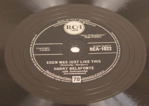 harry belafonte eden was just like this vinyl disc