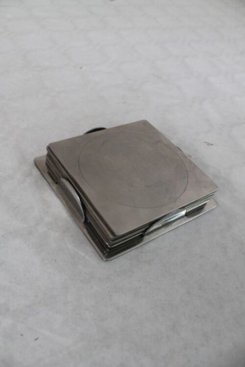 silver ikea coaster set