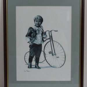 joanne thomson boy on a bike artwork
