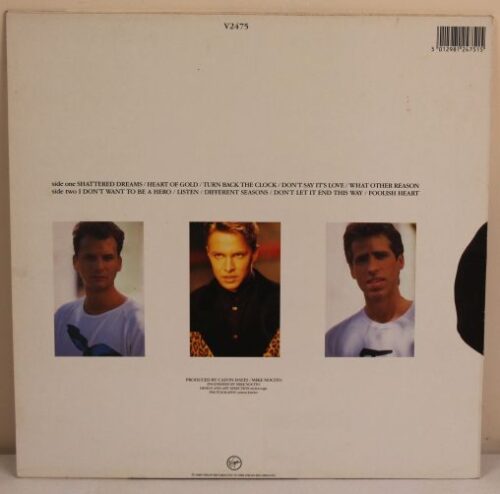 johnny hates jazz turn back the clock 33" vinyl album