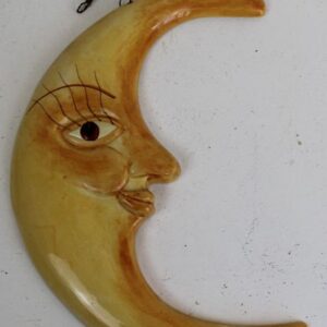 ceramic crescent moon decoration