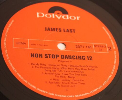 James last non stop dancing 12 33" vinyl album