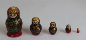 Russian doll set of five