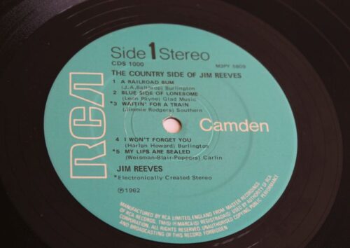 the country side of jim reeves 33" vinyl for sale