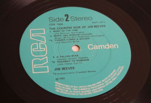 the country side of jim reeves 33" vinyl for sale