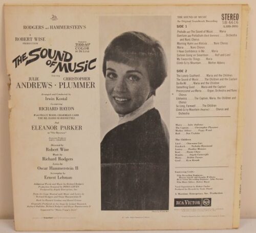 sound of music soundtrack 33" vinyl