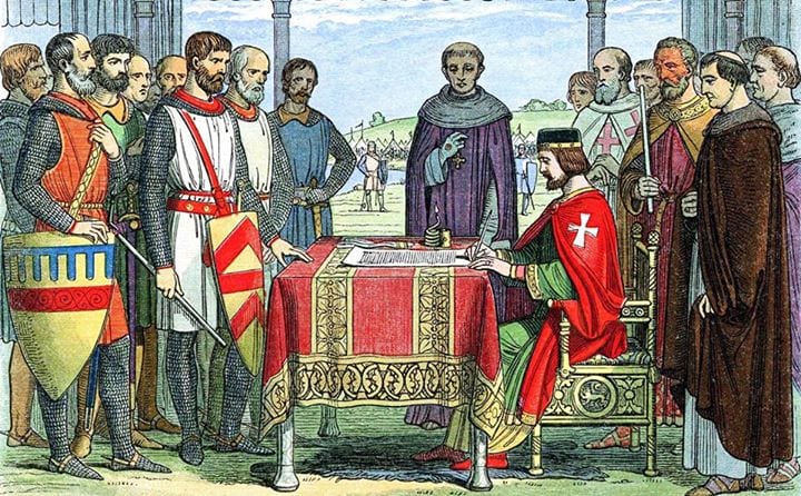 King John signing Magna Carta