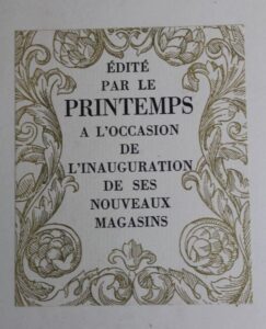 printemps inauguration