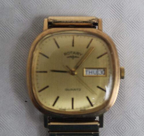 rotary gold watch quartz