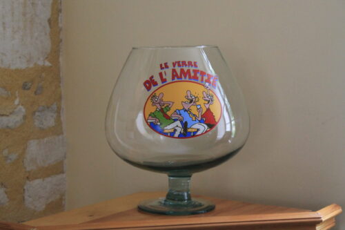 crystal cognac glass of 6 liters "le verre de l'amitié"