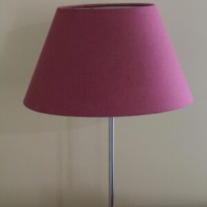bedside lamp; side lamp; pink lamp; table lamp, lamp