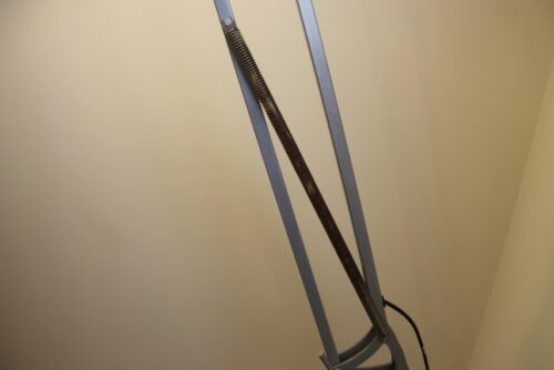 large stylish reading lamp closeup