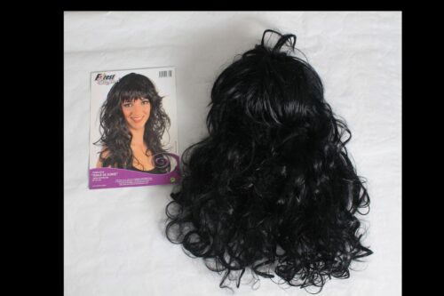 black wig for halloween