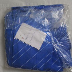 Blue valance bedsheets lines pattern