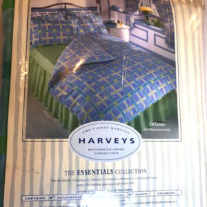 Harvey's double duvet set, blue patterned