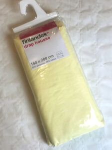 yellow king bed fitted sheet 160x200cm