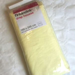 yellow king bed fitted sheet 160x200cm