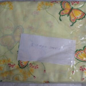 sheets butterfly yellow
