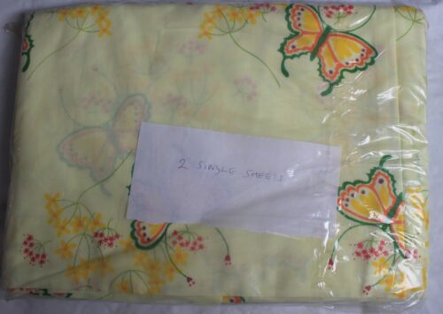 sheets butterfly yellow