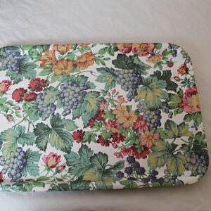 floral patterned serving tray