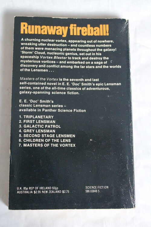 Picture of the back of Masters of The Vortex