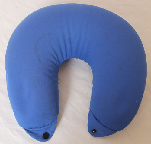 blue travel pillow